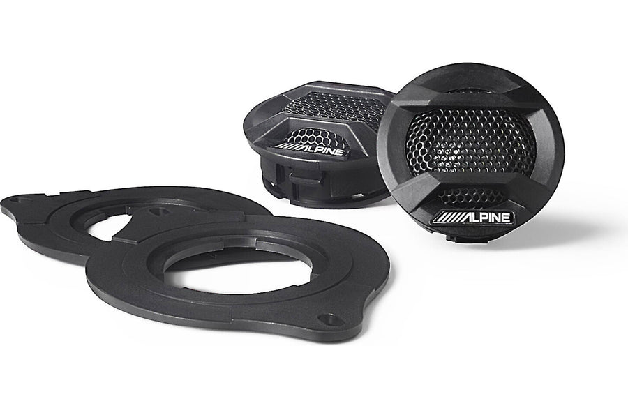 Alpine SPV-10TW-WRA -- 1" component tweeters for 2007-up select Jeep Wrangler and Gladiator vehicles